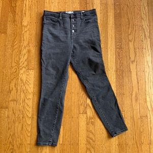 Everlane high rise skinny Jean in washed black
